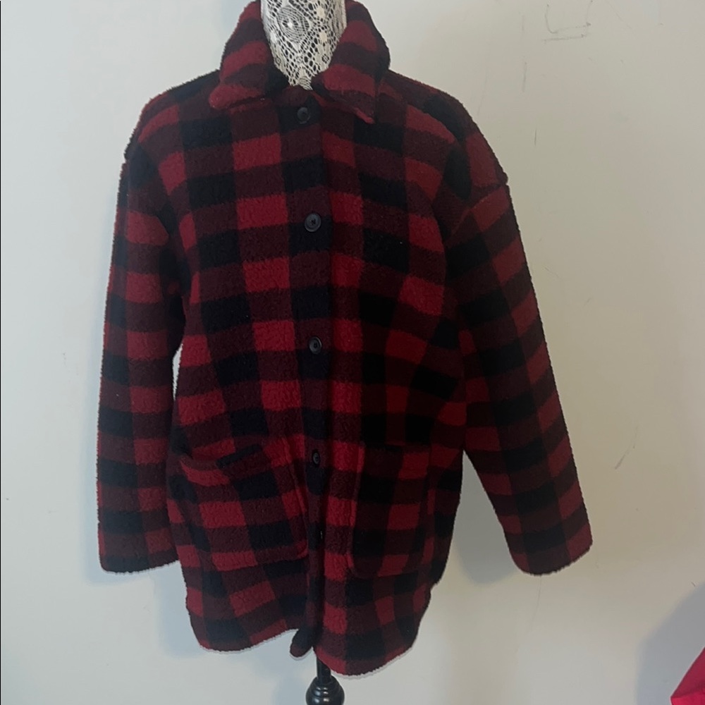 Lee Red and Black Checkered Jacket